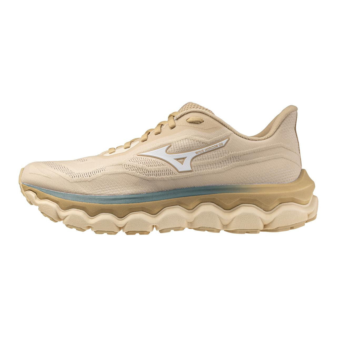 Mizuno Men's Wave Horizon 9 Running Shoe Lifestyle Pack Pale Khaki White