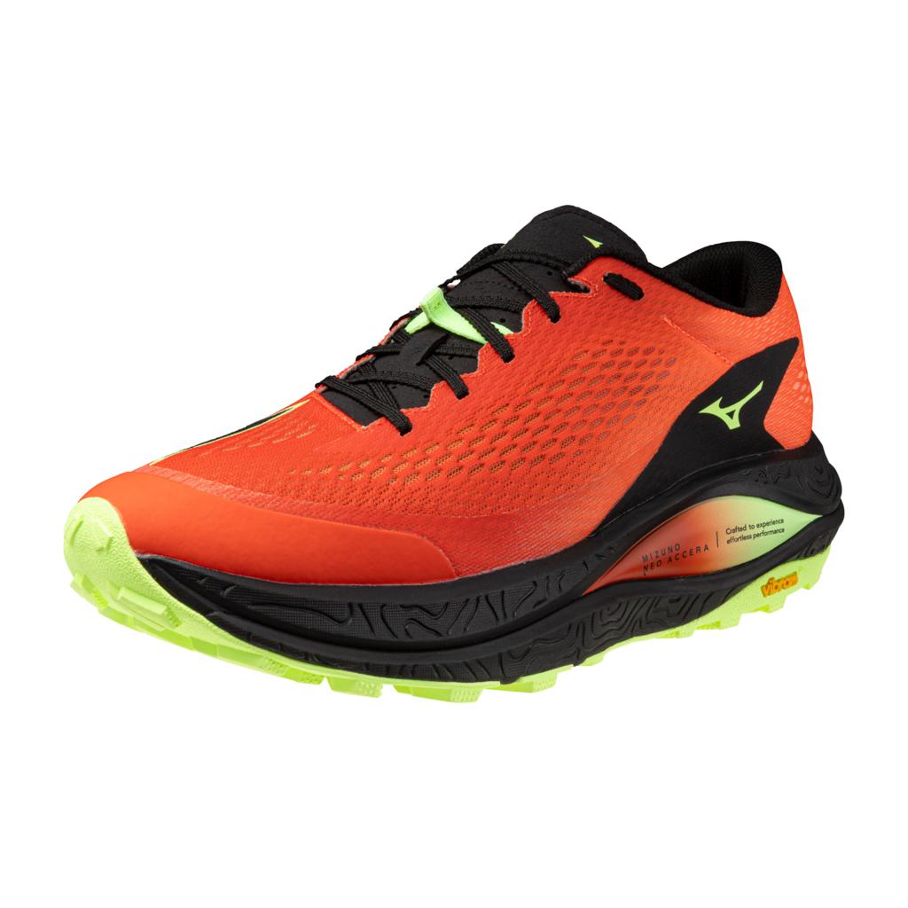 Mizuno Neo Accera Running Shoes Unisex Orange Com Black