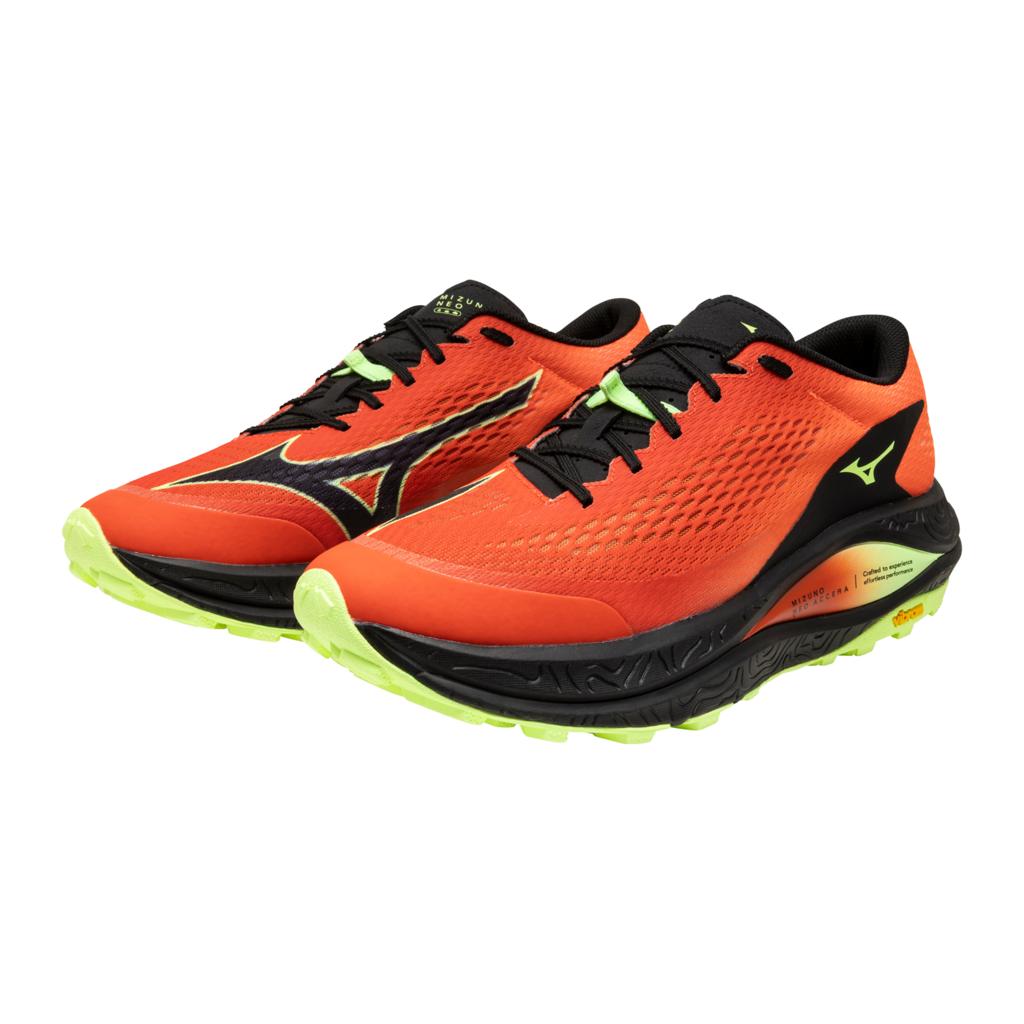 Mizuno Neo Accera Running Shoes Unisex Orange Com Black