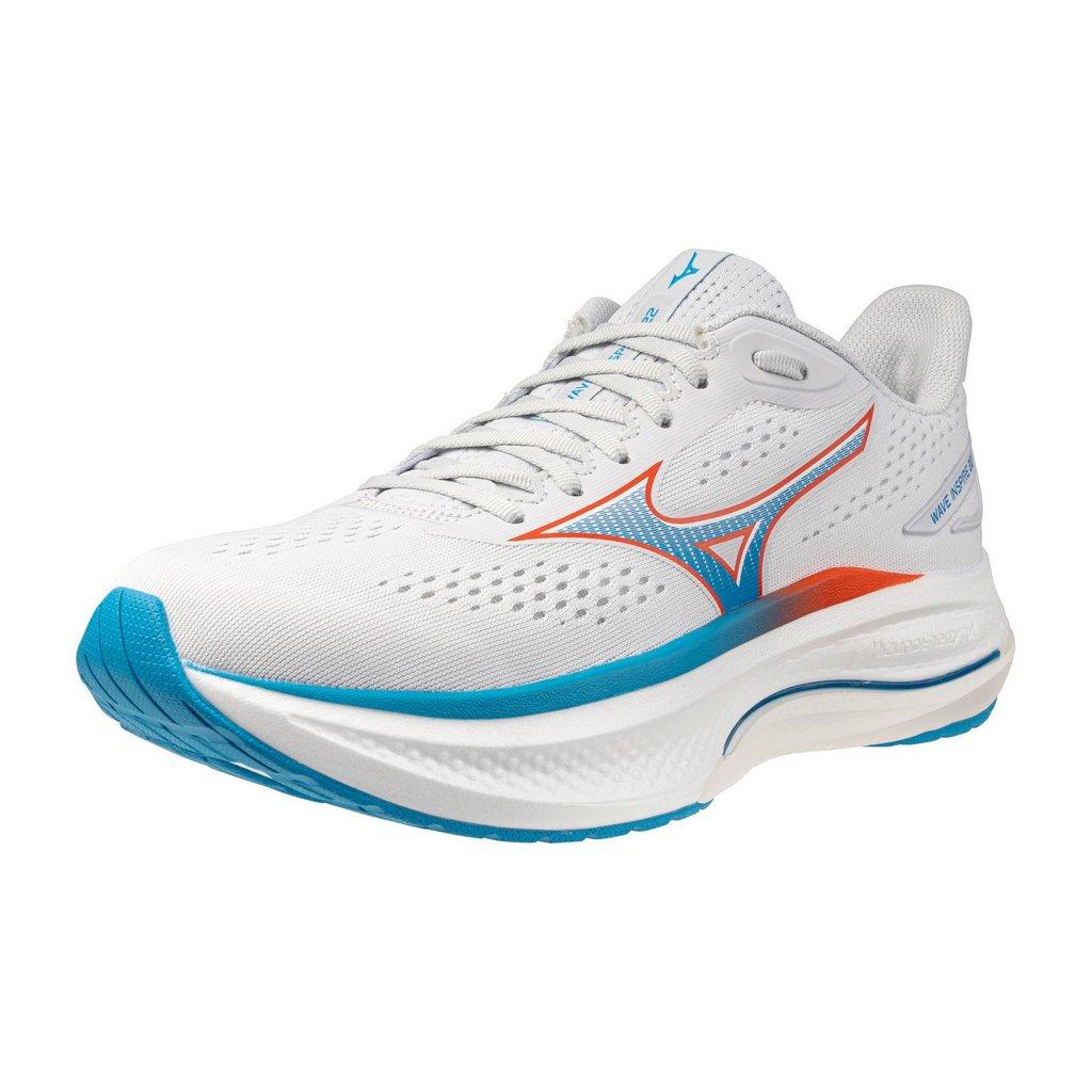 Mizuno Men's Wave Inspire 22 Wide 2E Running Shoes Cloudscape Blue Jewel