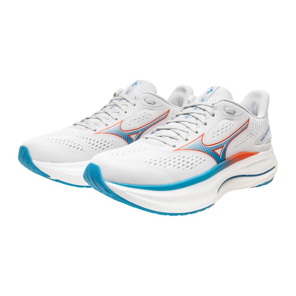 Mizuno Men's Wave Inspire 22 Wide 2E Running Shoes Cloudscape Blue Jewel