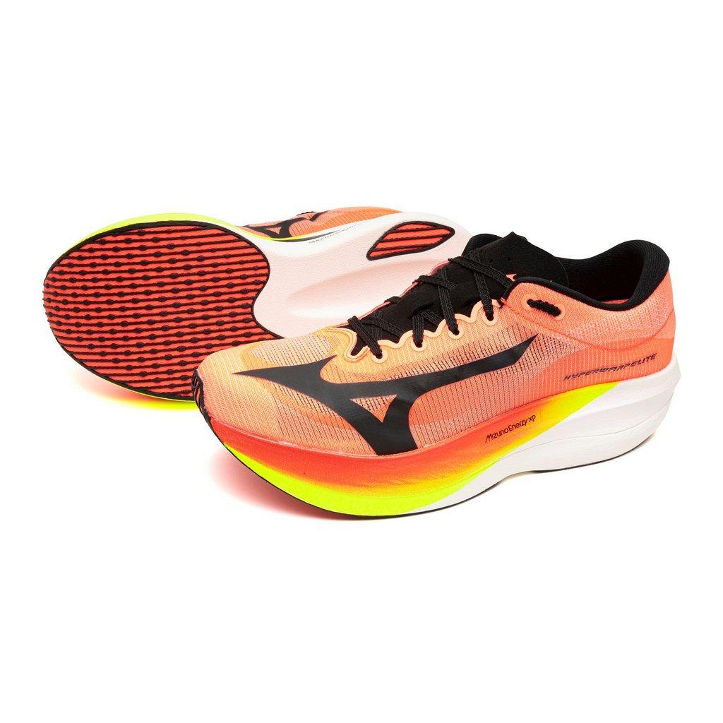 Mizuno Unisex Hyperwarp Elite Running Shoe Lava Orange Black