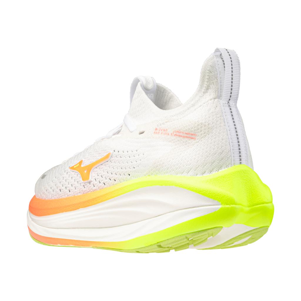 Mizuno Women's Neo Vista 3 Running Shoe Gf White Flamingo Coral