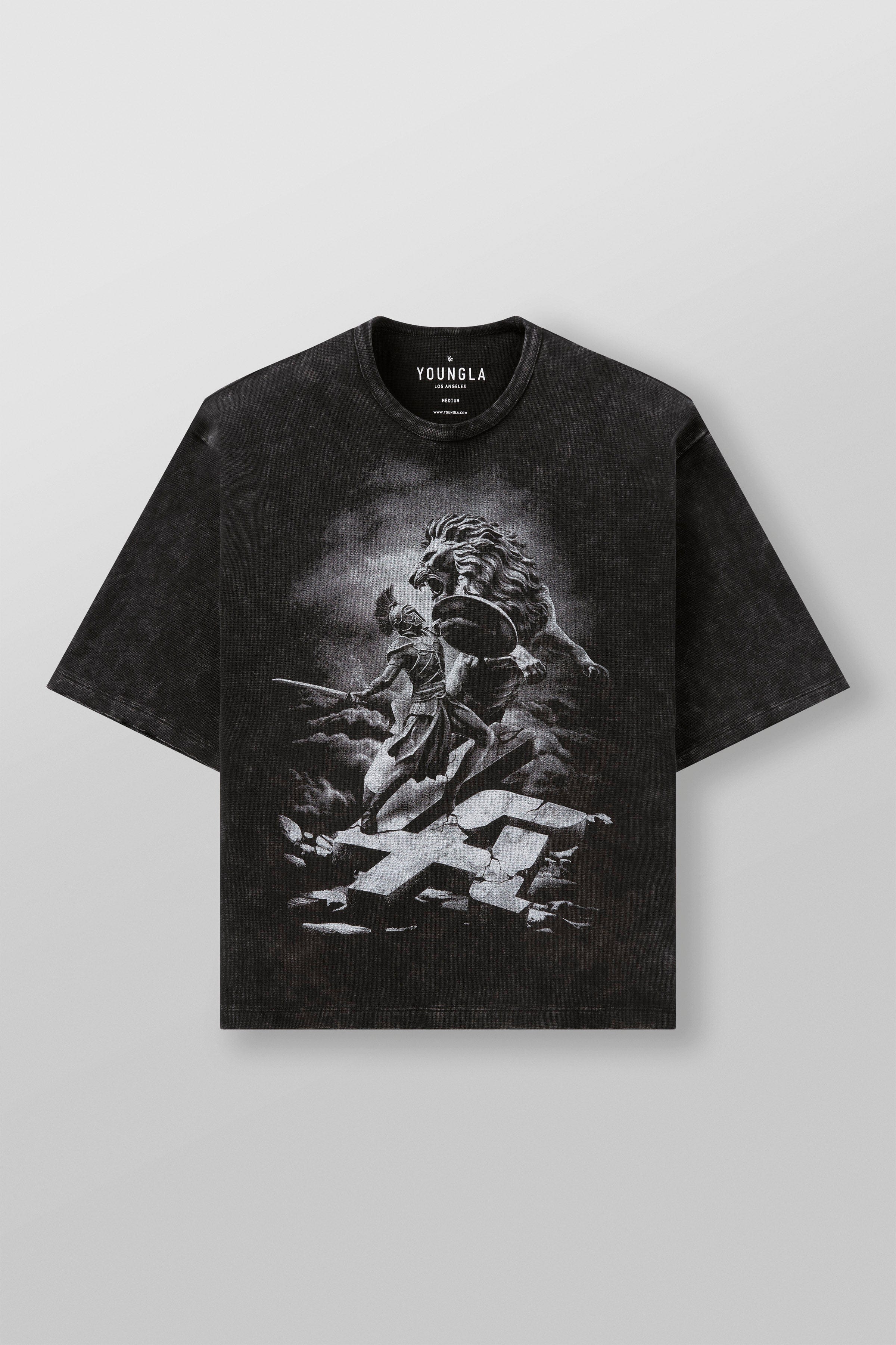 YoungLA 4122 - Gladiator Tees Black Wash