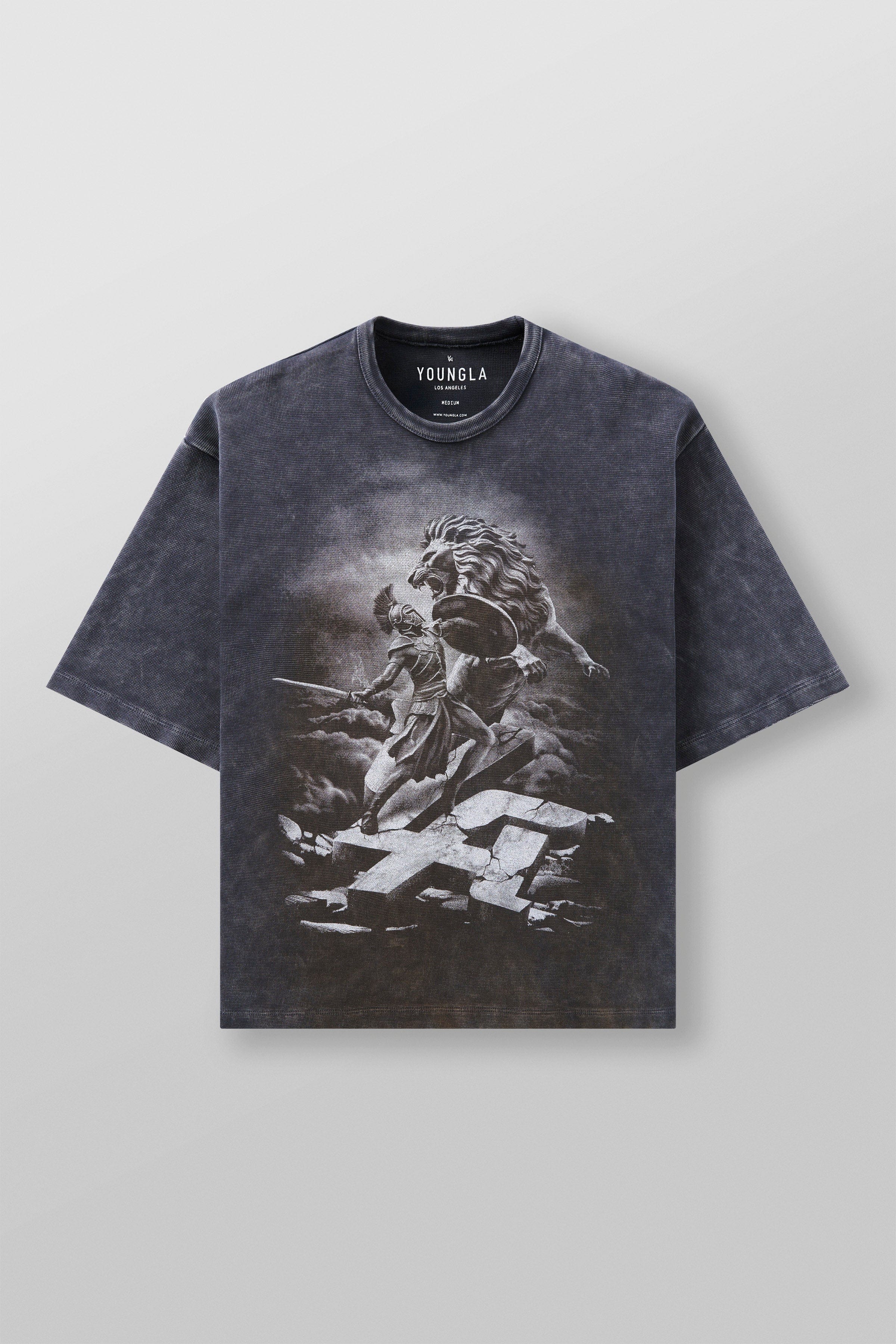 YoungLA 4122 - Gladiator Tees Grey Blue Wash