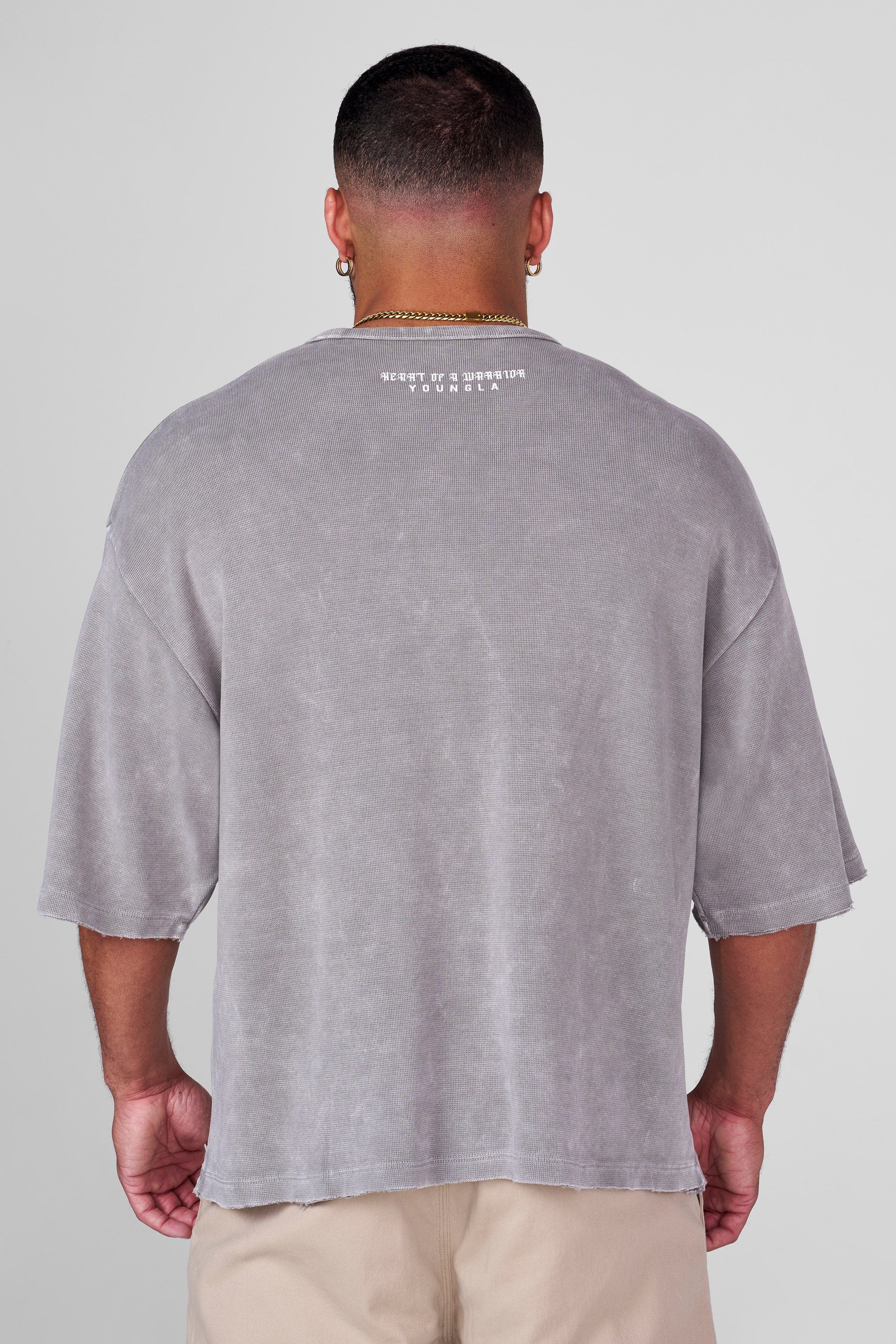 YoungLA 4122 - Gladiator Tees Light Grey Wash