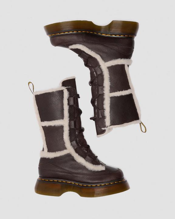 Dr Martens Buzz Lace Up - Dark Brown+Natural
