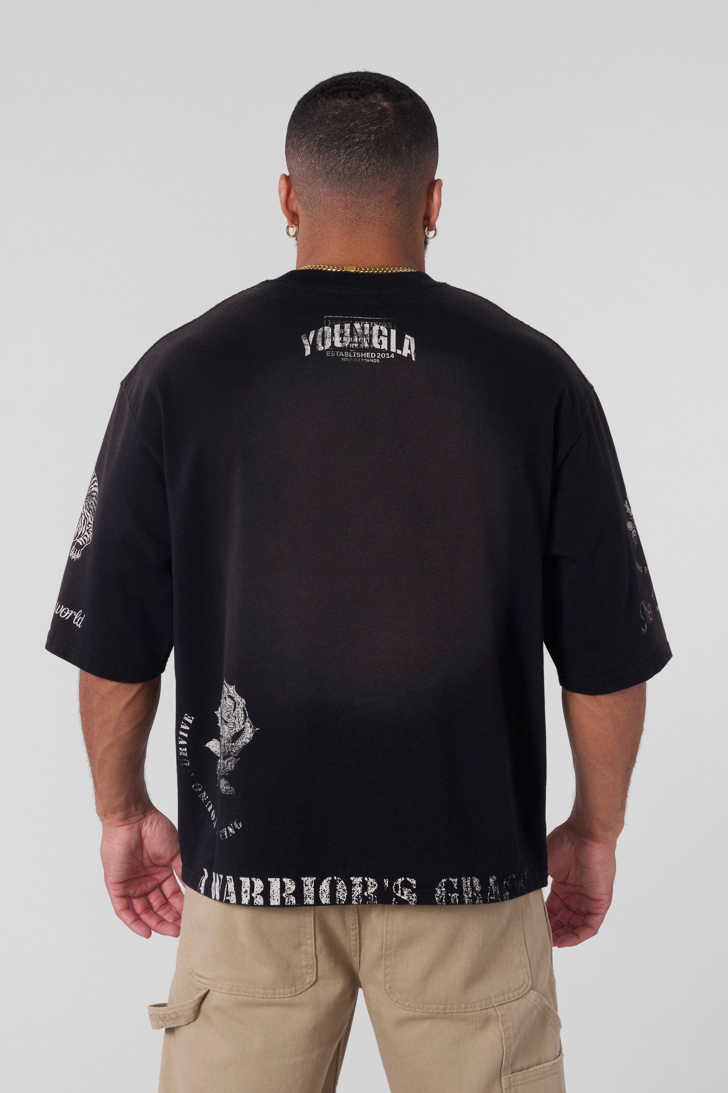 YoungLA 4132 - Rebel Tees Black