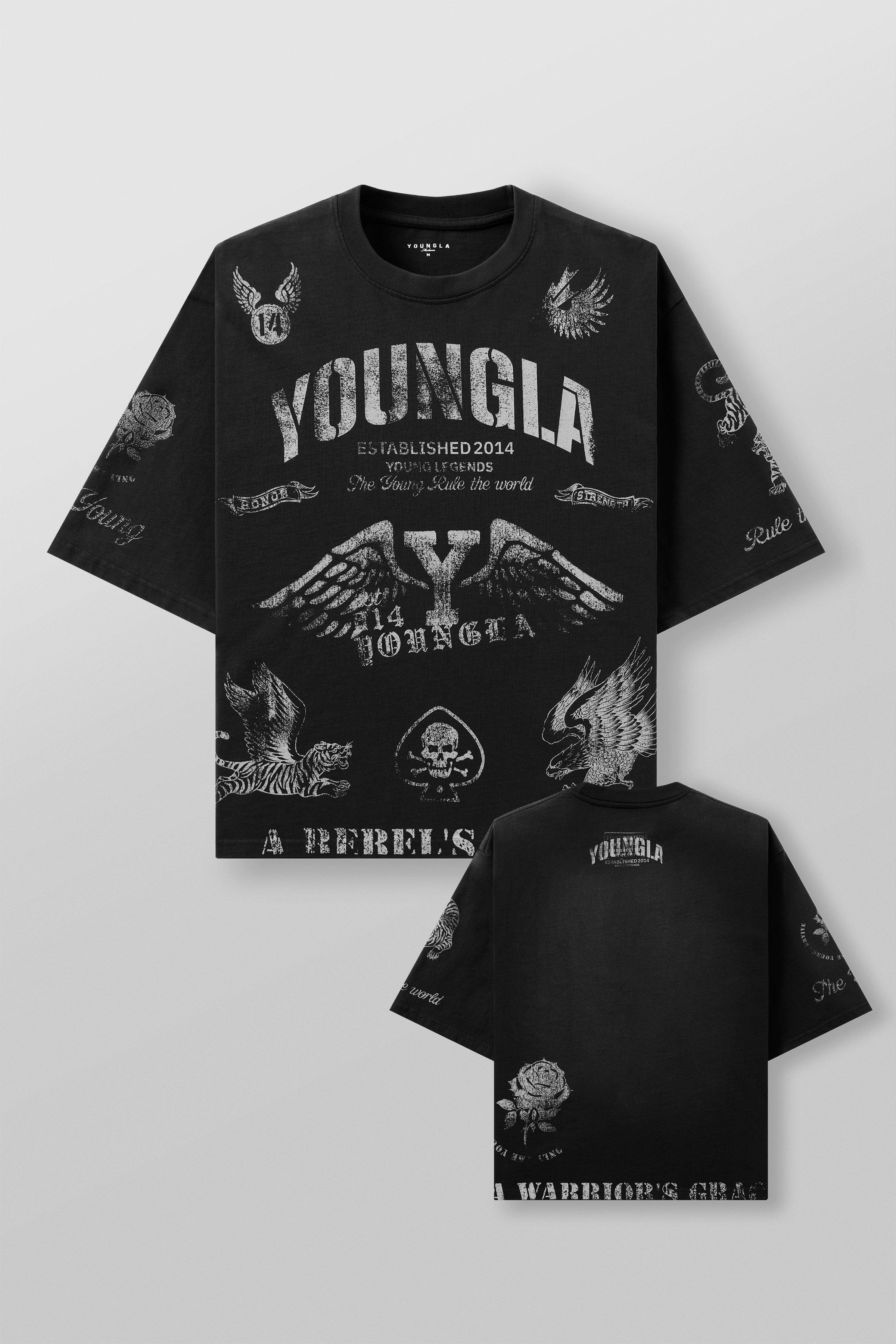 YoungLA 4132 - Rebel Tees Black