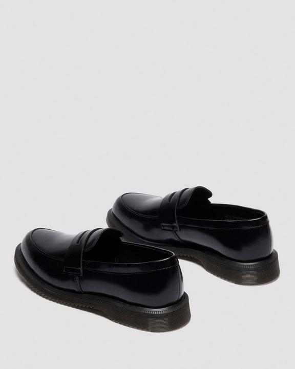 Dr Martens Temara Polished Smooth Leather Loafers - Black