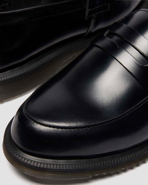 Dr Martens Temara Polished Smooth Leather Loafers - Black