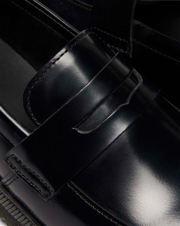 Dr Martens Temara Polished Smooth Leather Loafers - Black