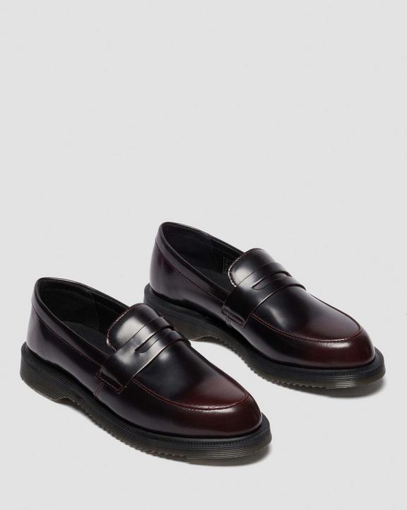 Dr Martens Temara Arcadia Leather Loafers - Cherry Red Arcadia
