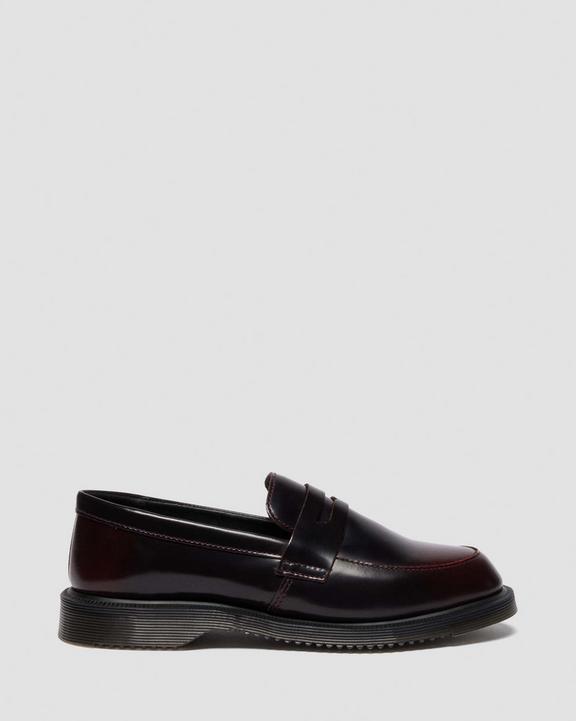 Dr Martens Temara Arcadia Leather Loafers - Cherry Red Arcadia