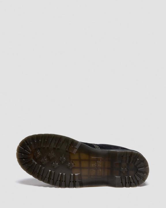 Dr Martens Distressed Suede Shoes - Black