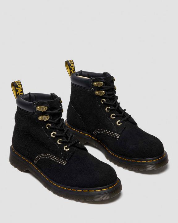 Dr Martens Distressed Suede Ankle Boots - Black