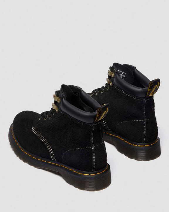 Dr Martens Distressed Suede Ankle Boots - Black