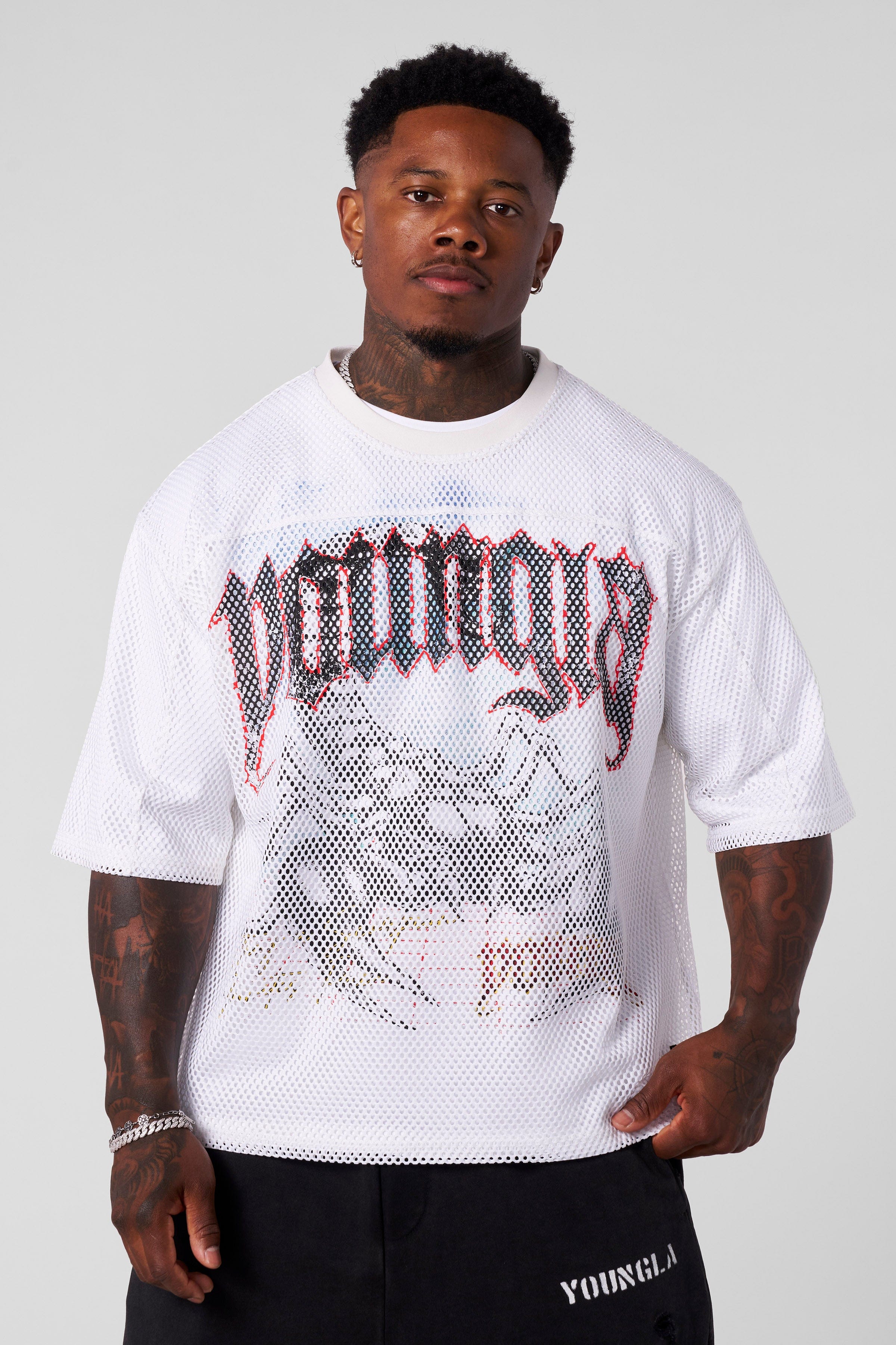 YoungLA 4142 - Scorpion Tee + Jersey Set Off-White