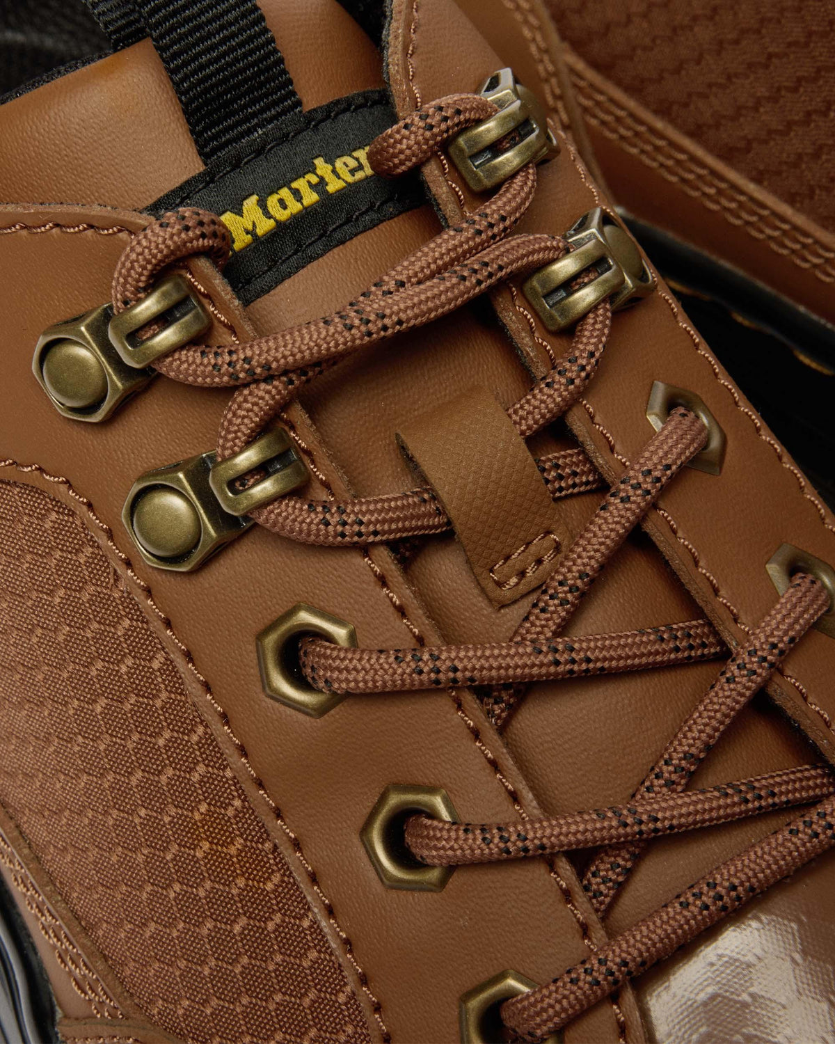Dr Martens Reeder Mk.02 Canvas & Leather Utility Shoes - Sepia Brown