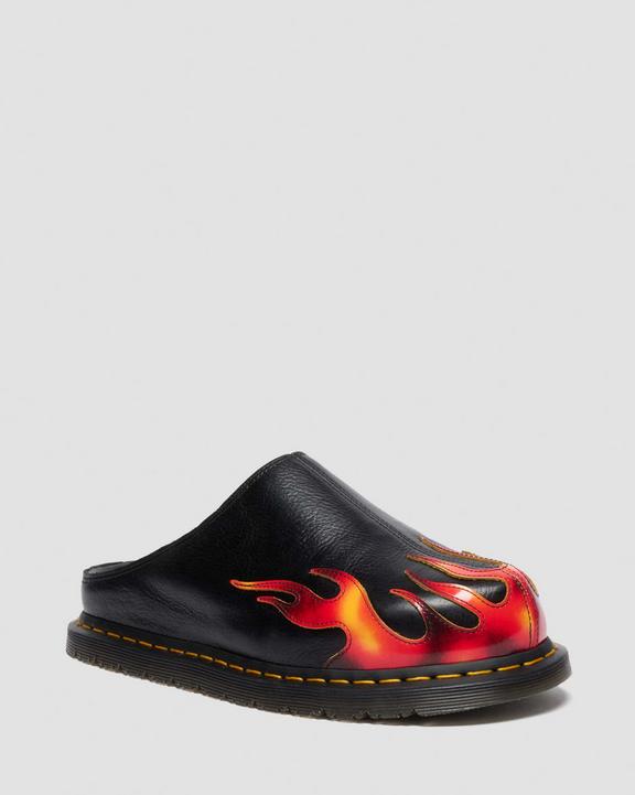 Dr Martens San Flame - Black+Vibrant Red+Dms Yellow