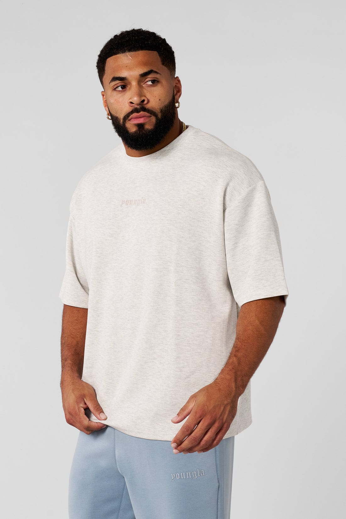 YoungLA 4161 - Soft AF Tees Oatmeal