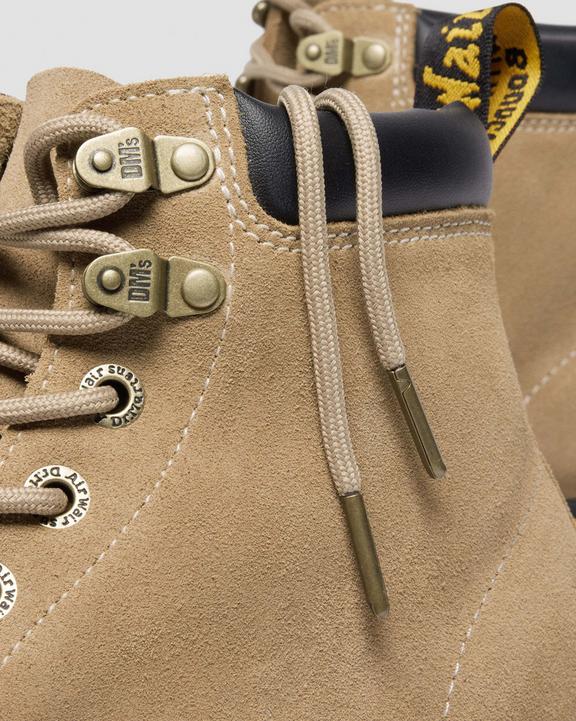 Waxy Suede Ankle Boots - Savannah Tan - Womens