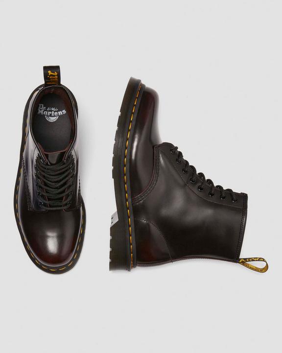 Dr Martens Arcadia Leather Boots - Cherry Red Arcadia