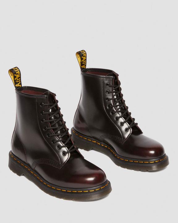 Dr Martens Arcadia Leather Boots - Cherry Red Arcadia