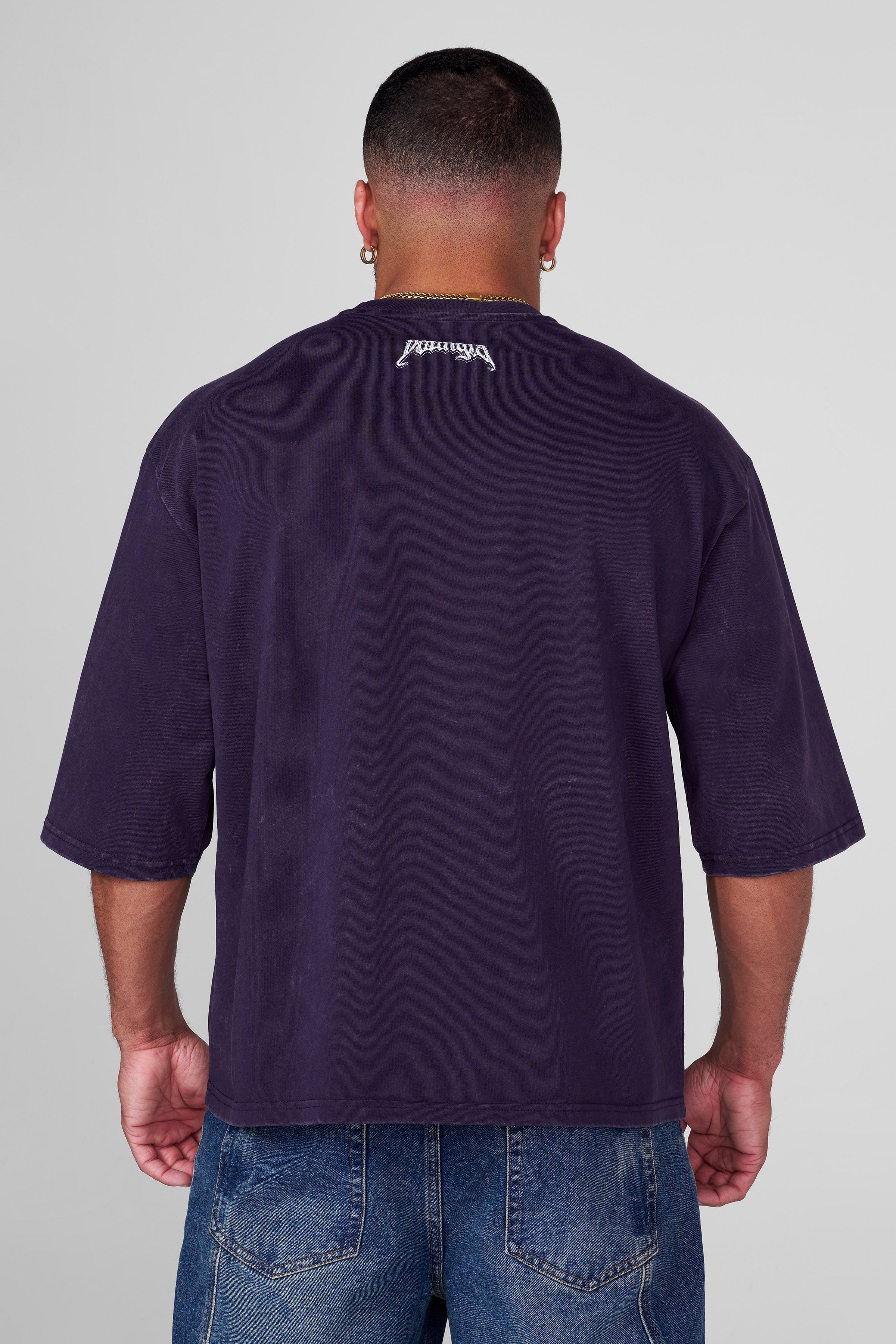 YoungLA 4184 - Royal Knight Tees Purple Wash