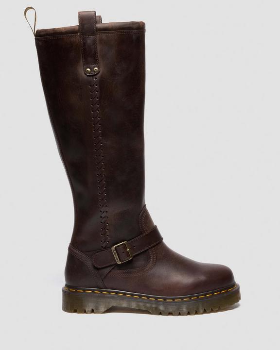 Dr Martens Anistone Knee High - Dark Brown