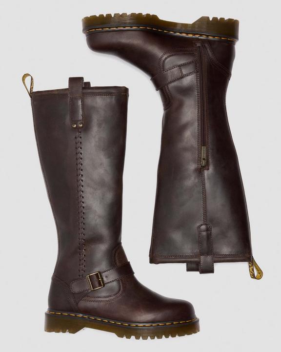 Dr Martens Anistone Knee High - Dark Brown