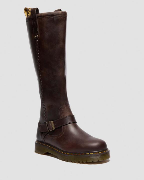 Dr Martens Anistone Knee High - Dark Brown