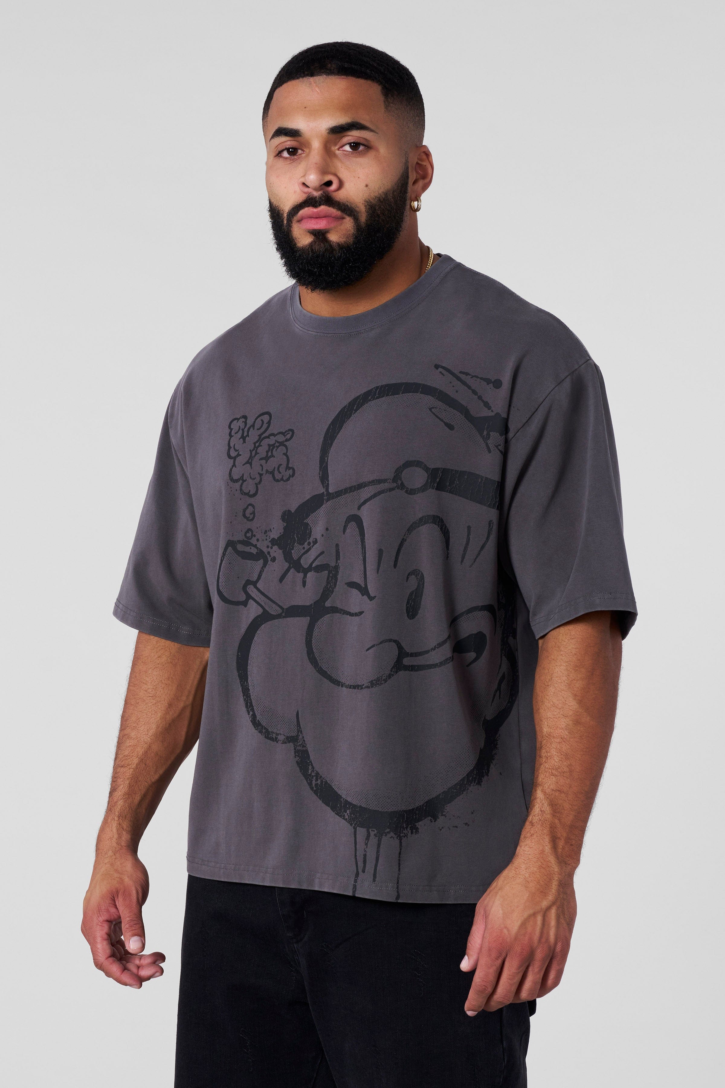 YoungLA 4195 - Popeye Tees Charcoal