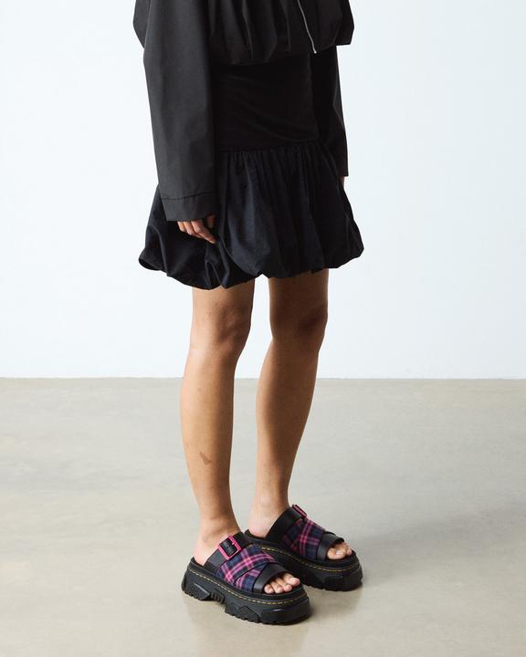 Dr Martens Mattison - Black+Pink Multi