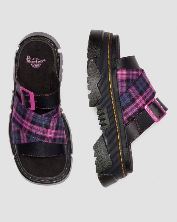 Dr Martens Mattison - Black+Pink Multi