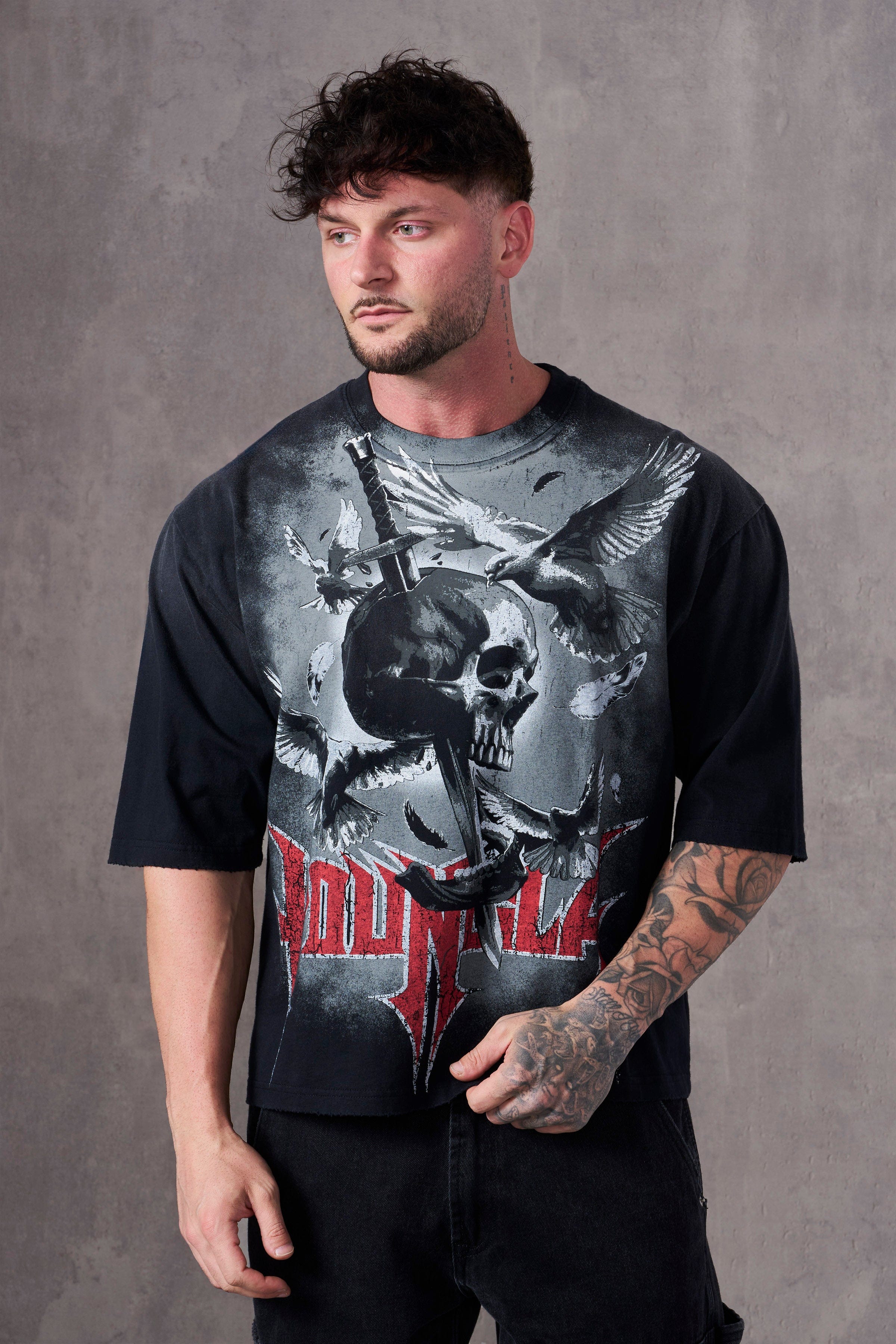 YoungLA 4201 - Nocturnal Tees Skull Conquest