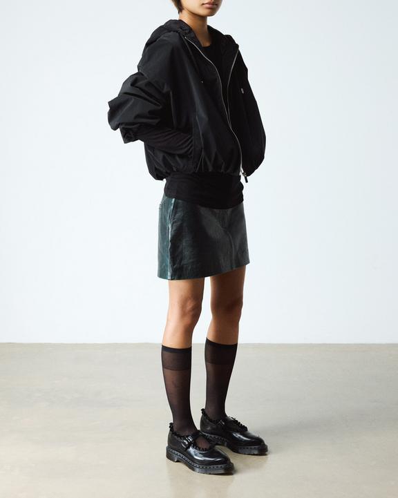 Dr Martens Elphie Mary Jane Frill - Polished Smooth