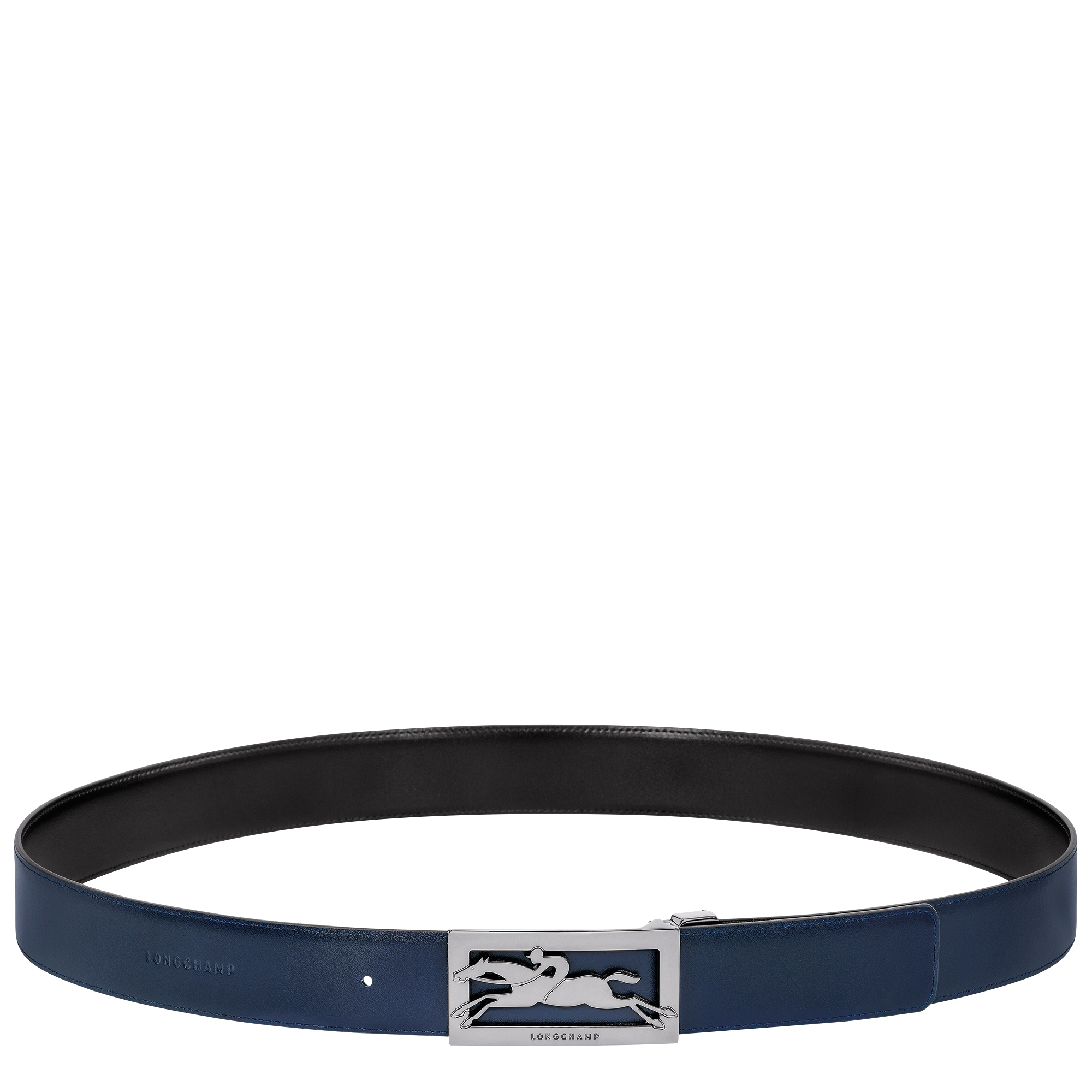 Longchamp Delta Box Men's belt Black/Navy