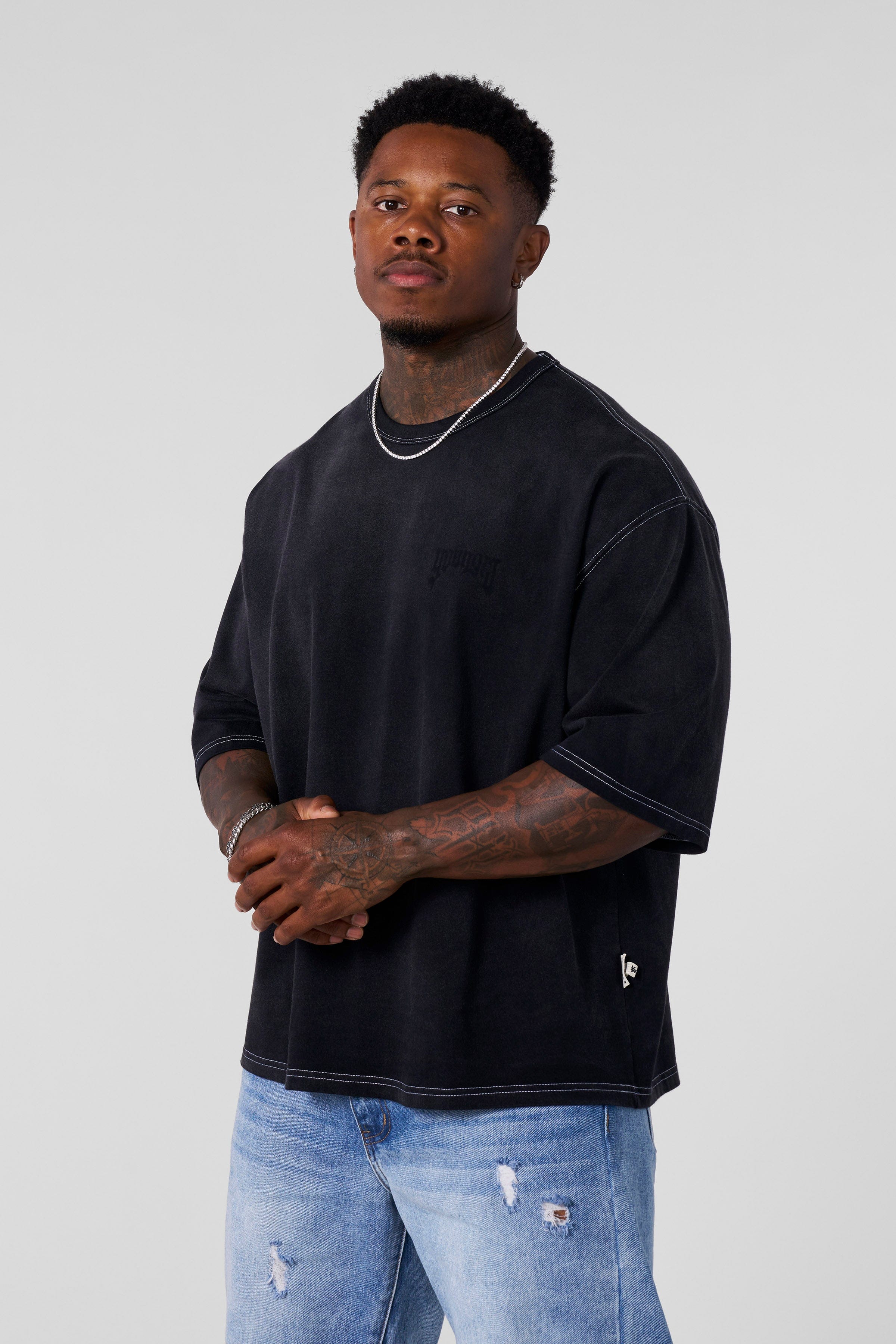 YoungLA 4211 - Shadow Tees Black Wash