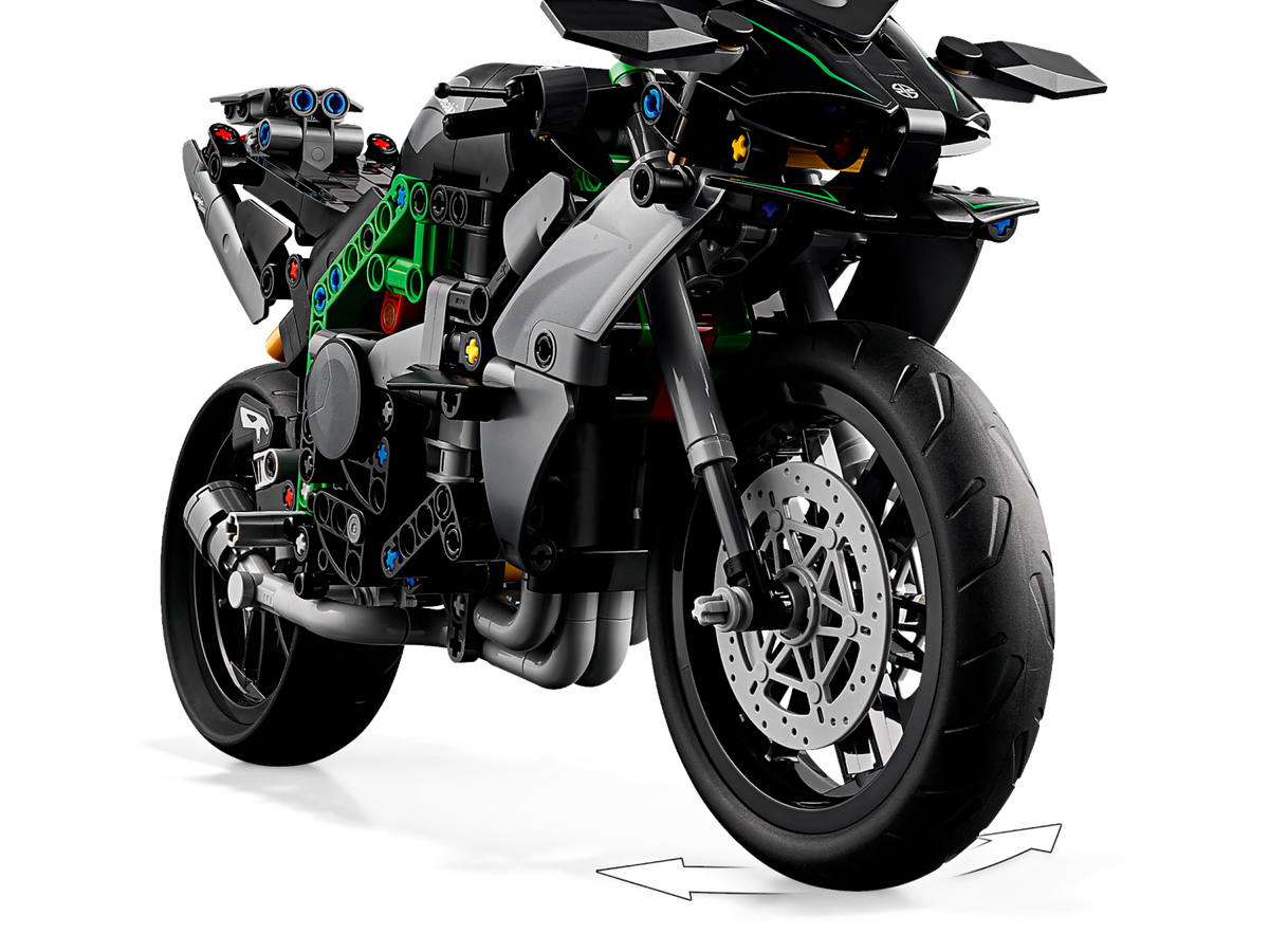 LEGO Kawasaki Ninja H2R Motorcycle, detail