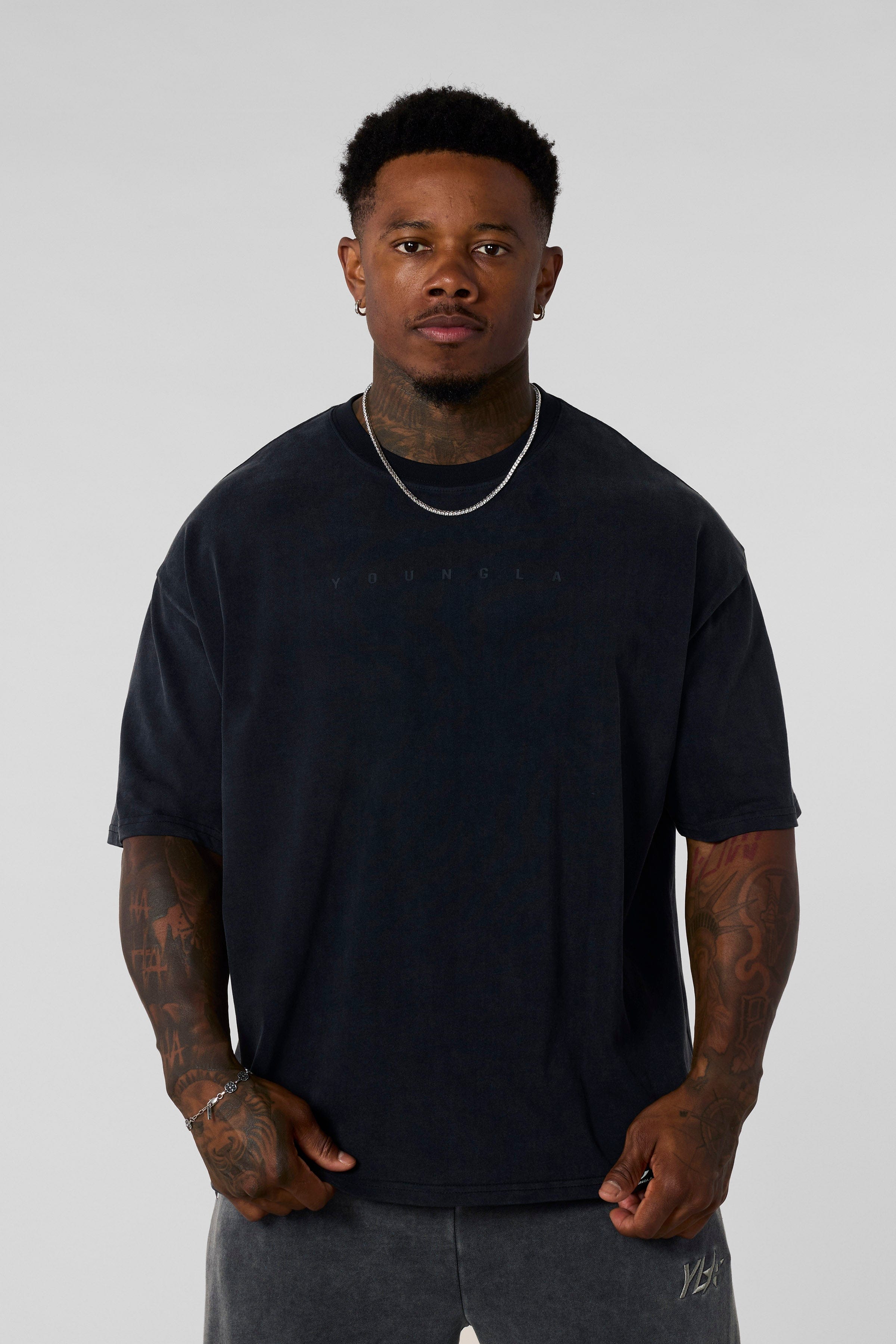 YoungLA 4219 - Summer Peached Tees Black Wash