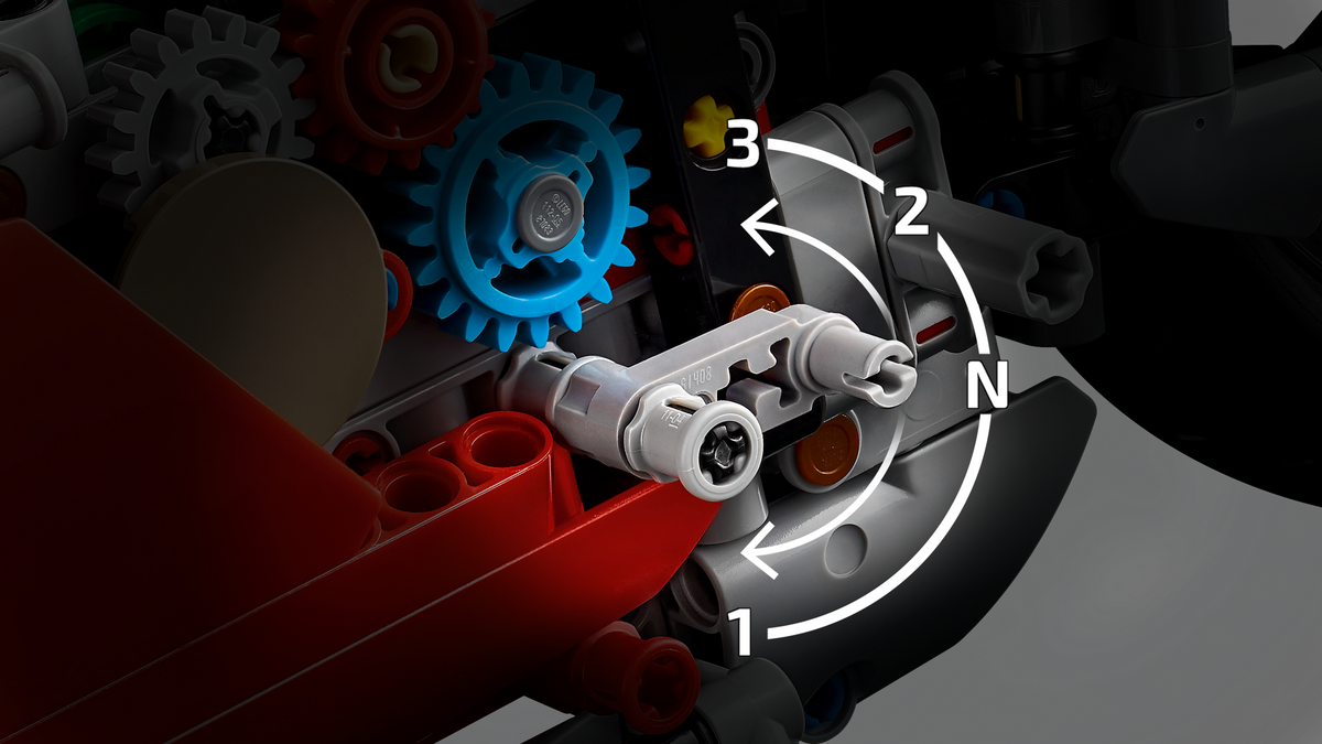LEGO Ducati Panigale V4 S Motorcycle, detail