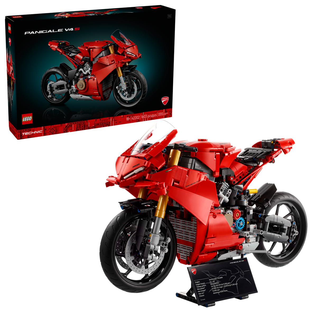 LEGO Ducati Panigale V4 S Motorcycle, front