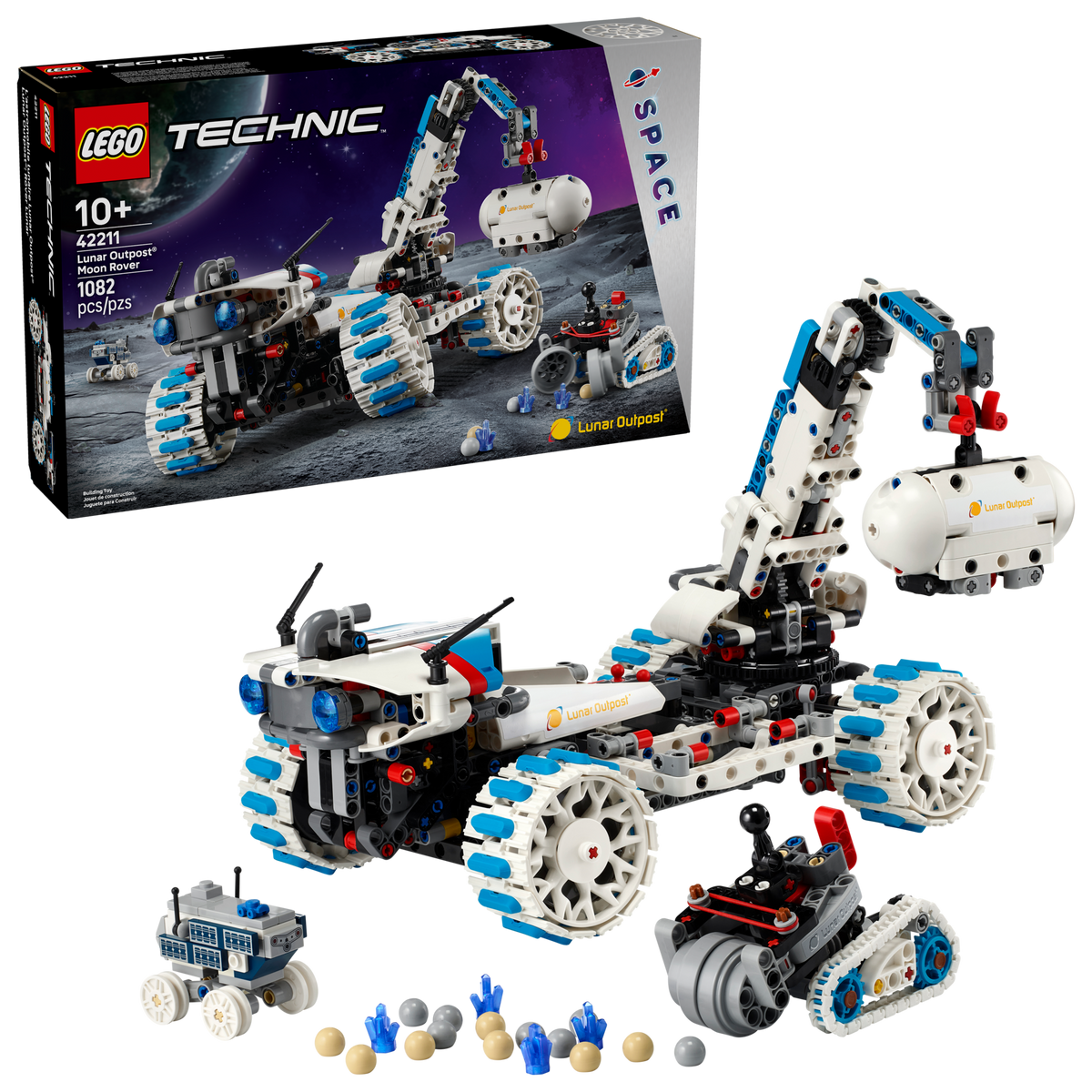 Lego Lunar Outpost Moon Rover Space Vehicle