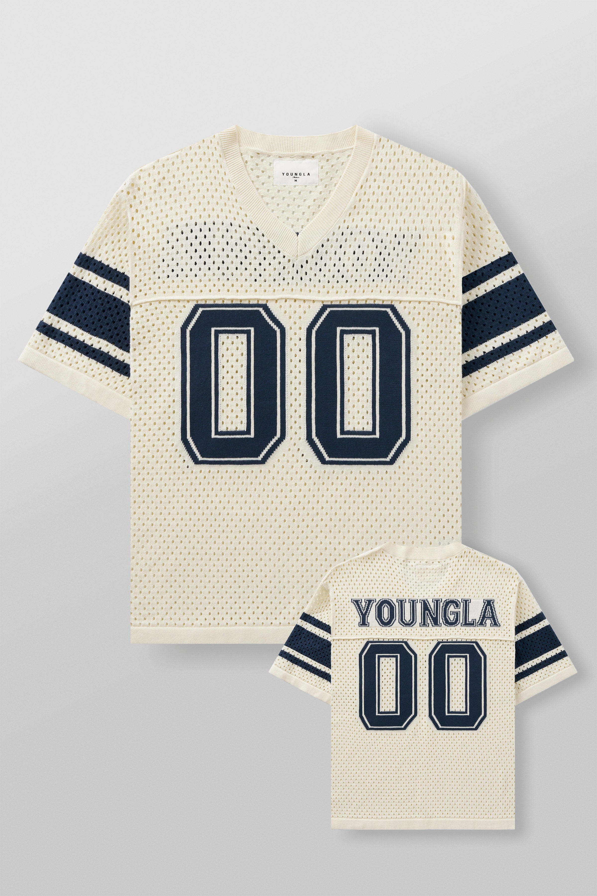 YoungLA 4226 - Varsity Knit Jersey White