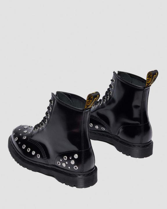 Dr Martens Studded Buttero Leather Boots - Black Buttero