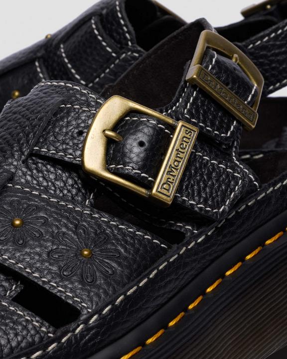 Dr Martens Wrenlie Open Toe - Black Milled Nappa