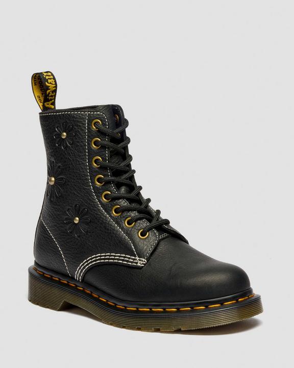 Dr Martens 1460 Pascal Flower - Black