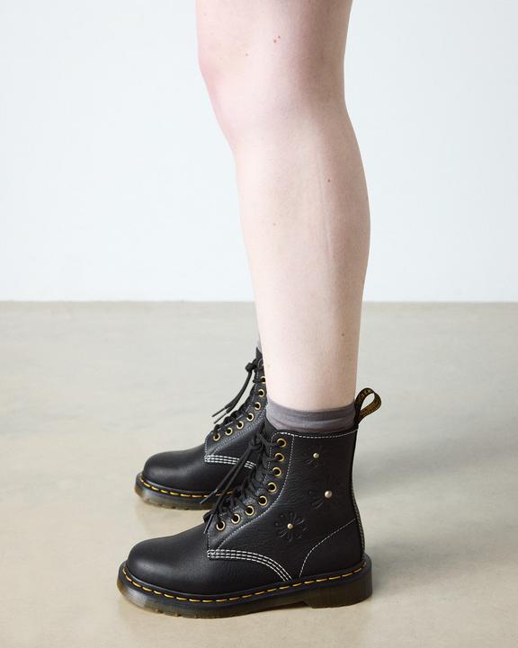 Dr Martens 1460 Pascal Flower - Black