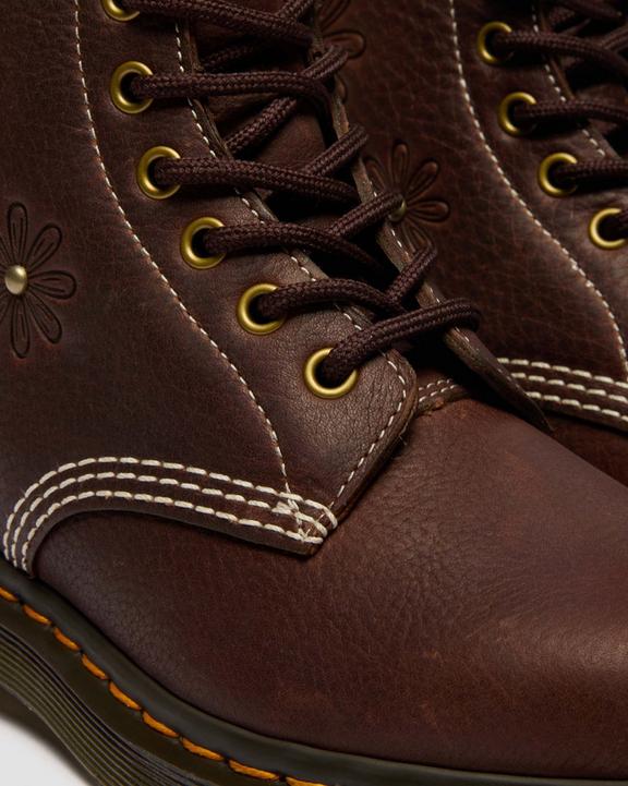 Dr Martens 1460 Pascal Flower - Dark Brown